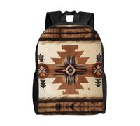 QAZWZML Native American Patterns prints men's and women's large laptop backpacks with compartments, waterproof travel backpacks, durable Oxford bags