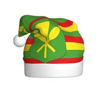QAZWZML Native Hawaiian Flag Printed Christmas decorative hats, adult Christmas hats, holiday party supplies for men and women