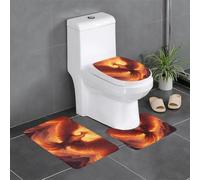 QAZWZML Non-Slip Bedroom Mat beautiful phoenix Printed 3-Piece Bathroom Mat Set Suitable For Bathroom And Living Room