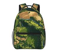 QAZWZML Overlooking the fields Laptop Backpack - Lightweight Daypack for Travel, Hiking, Business, Camping & Gym
