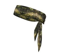 QAZWZML Primeval forest Patterned sports headband - suitable for basketball, tennis, fitness, yoga, outdoor climbing, cycling and other sports