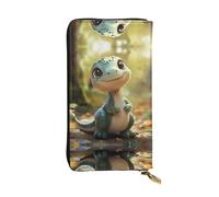 QAZWZML Primitive Animals Leather clutch wallet, suitable for men or women long wallet, size 2.5 * 10.5 inches