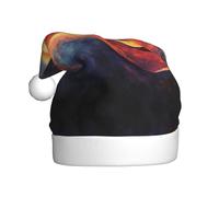 QAZWZML Quantum Energy Flow Adult Christmas hats with printed holiday prints perfect for stage performances holiday parties and more