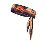 QAZWZML Quantum Energy Flow Patterned sports headband - suitable for basketball, tennis, fitness, yoga, outdoor climbing, cycling and other sports