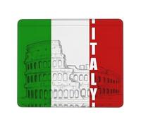 QAZWZML Roman Colosseum Italian Flag Printed Desktop Mouse Pad Desktop Gaming Mouse Pad Suitable For Office And Gaming 10 x 12 inch