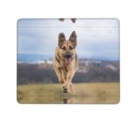 QAZWZML Running german shepherd dog Printed Desktop Mouse Pad Desktop Gaming Mouse Pad Suitable For Office And Gaming 10 x 12 inch