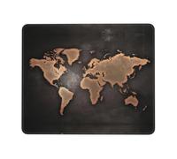 QAZWZML Rust World Map Printed Desktop Mouse Pad Desktop Gaming Mouse Pad Suitable For Office And Gaming 10 x 12 inch