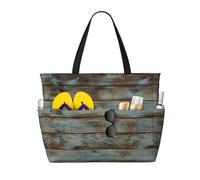 QAZWZML Rustic Old Barn Wood Patterned travel bag, large-capacity storage bag, suitable for camping, gym use, and travel.