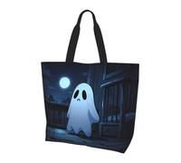QAZWZML Sad Ghost pattern shoulder bag, organizer bag for travel, business trips and beach trips