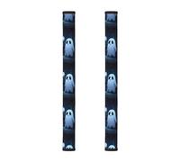 QAZWZML Sad Ghost Patterned Door Handle Gloves (2 Piece Set), Refrigerator Door Handle Protectors, for microwaves and ovens.