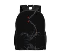 QAZWZML Scorpion prints men's and women's large laptop backpacks with compartments, waterproof travel backpacks, durable Oxford bags