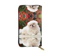 QAZWZML Short-haired Pomeranian dogPrinted Clutch, Unisex Long Wallet, Coin Storage Bag Suitable for Travel and Daily use