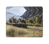 QAZWZML Steam Locomotive Train Printed Desktop Mouse Pad Desktop Gaming Mouse Pad Suitable For Office And Gaming 8.3 x 10.3 in