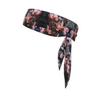 QAZWZML Strange flowers Patterned sports headband - suitable for basketball, tennis, fitness, yoga, outdoor climbing, cycling and other sports