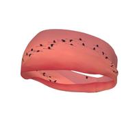 QAZWZML Sunset and birds prints headbandsweat absorbing and breathable neutral strap, suitable for gym and outdoor activities