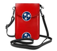 QAZWZML Tennessee State Flag Small crossbody phone wallet with flip cover, perfect for shopping, travel, and everyday use.