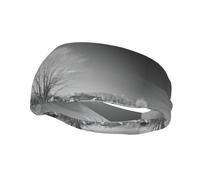 QAZWZML Willow Tree prints headbandsweat absorbing and breathable neutral strap, suitable for gym and outdoor activities