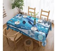 QAZWZML winter the dolphin Square lace tablecloth 54x72in rectangular tablecloth suitable for dining tables buffets parties and camping