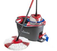 Qazx 2-Pack Red Microfiber Replacement Mop Heads for Universal 360 Spin Mop - Ultra-Absorbent, Scratch-Free Wet/Dry Floor Cleaning
