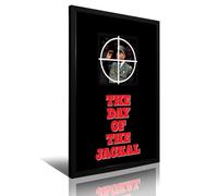 QAZXCZP Movie Day of The Jackal Poster Retro Framed Decorative Painting And Art Picture Print Modern Family Bedroom Decor16x24inch(40x60cm)