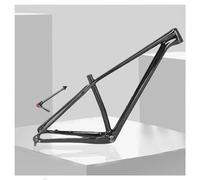 QAZXDRFG 15'' 17'' 19'' Mountain Bike Frame Carbon Fiber Disc Brake Thru Axle 142x12mm Bike Frame for 27.5er 29er Wheelset Routing Internal BB92 (Color : Glossy Black, Size : 15X27.5in)