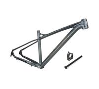 QAZXDRFG 27.5er Mountain Bikes Frame Max 2.5" Tire 15/17inch AM Hardtail Advanced Mountain Biking Frame Aluminum Alloy Rigid Frame Thru Axle 12x142mm 74mm Disc Brake(Gray,27.5 * 17")