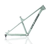 QAZXDRFG Hardtail Mountain Bikes Frame 27.5/29er Aluminum Alloy XC AM Mountain Bikes Frame Thru Axle 12x148mm Disc Brake Frame Routing Internal BB91 (Color : 29er Green, Size : M)