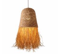 QAZXDRFG Vine Grass Pendant Lighting Minimalism Hand Knitted Bamboo Hanging Light E27 Japanese Decorative Crafts Lamp Hollowout Bamboo Wicker Lampshade Ceiling Fixture for Restaurant Bar Cafe