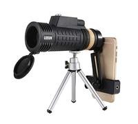 Qazxsw 18X62 Monocular Telescope, Zoom Optical Hd Lens Telescope with Smartphone Holder & Tripod for Wildlife Bird Watching Hunting