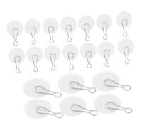QBHTJZBYH Wall Hangers-Self Adhesive Hooks-Heavy Duty Hook Hooks Heavy Mounted Clothing Rack 20 Sets Clear Sticky Ceiling Useful Self PVC(20pcs)