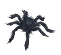 Qbiower Halloween Decorations Spider, 30/50/75/90cm Large Furry Halloween Spider, Realistic Giant Scary Spider for Indoor and Outdoor Use, Scary Haunted House Décor, Halloween Party Props (30CM)