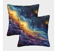 QBIREX A Sky Full Of Galaxies Small Pillow Cases Premium Hotel Quality King Pillow Cases for Outdoor Garden 45x45cm