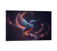 QBIREX Animal Hummingbird Painting Vintage Landscape Canvas Poster Wall Art Decor Print Picture Paintings for Living Room Bedroom Decoration 12x18inch(30x45cm)