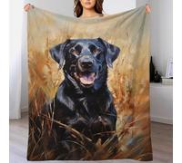 QBIREX Black Labrador Retrieve Easy-Care Big Fluffy Blanket Couch Sister Blanket from Sister Gift for Women 50x60inch(127x152cm)