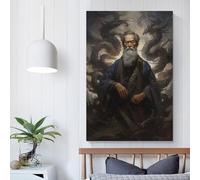 QBIREX Black Mage Ruling Shadows Art Canvas Paintings On The Wall Art Posters And Prints Hand to Hand Art Pictures Poster Home Decor16x24inch(40x60cm)