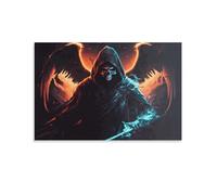 QBIREX Black Nightmare for Adults Bathroom Animal Oil Paintingon Canvas Painting Kits Canvas Funny Room Decor Birthday Gifts Women 20x30inch(50x75cm)
