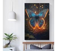 QBIREX Butterfly Magical Poster Canvas Painting Wall Art Picture Home Decor Print For Bedroom Living Room Gifts from Kids 20x30inch(50x75cm)