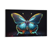 QBIREX Butterfly Painting Vintage Landscape Canvas Poster Wall Art Decor Print Picture Paintings for Living Room Bedroom Decoration 12x18inch(30x45cm)