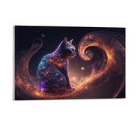 QBIREX Cat Poster Decorative Painting Canvas Wall Posters And Art Picture Print Modern Family Bedroom Decor Posters 12x18inch(30x45cm)