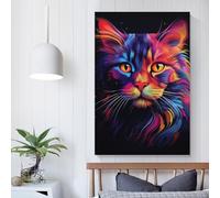 QBIREX Christmas Iguana in Santa Hat Custom Canvas Prints Animal Art Canvas Prints for Living Room Bedroom Kitchen Hallway Stairs 12x18inch(30x45cm)