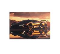 QBIREX Cinematic Supercar Art Canvas Paintings On The Wall Art Posters And Prints Hand to Hand Art Pictures Poster Home Decor20x30inch(50x75cm)