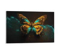 QBIREX Colorful Butterfly Poster Room Aesthetics Poster Decorative Painting Canvas Wall Posters And Art Picture Print Modern Family Bedroom Decor Posters 12x18inch(30x45cm)