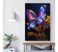 QBIREX Colorful Butterfly Print Wall Art for Adults Canvas Artwork for Gifts from Kids Home Decor Living Room Bedroom Birthday Gifts Women 16x24inch(40x60cm)