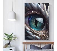 QBIREX Dragon Eye Posters Prints Bedroom DecorCanvas for Wall Art Print Gift Home Decor Poster Couple Celebrating 12x18inch(30x45cm)