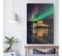 QBIREX Eilean Donan Castle Wall Pictures Living Room For Teens Boys Room Wall Decor Modern Wall Art 16x24inch(40x60cm)