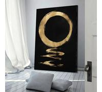 QBIREX Enso Circle Calligraphy Poster Canvas Painting Wall Art Picture Home Decor Print For Bedroom Living Room Gifts from Kids 20x30inch(50x75cm)