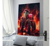 QBIREX Fantasy Tractor Canvas Posters Wall Art Wall Art Prints Room Kitchen Anniversary Wife Husband Supplies Home Decoration 12x18inch(30x45cm)