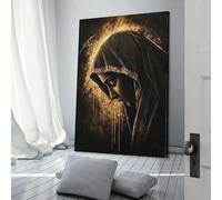 QBIREX Golden Sorrow Art Work for Home Walls for Living Room Bedroom 3d Wall Art 12x18inch(30x45cm)
