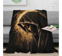 QBIREX Golden Sorrow Blanket Double Soft Womens Blanket for Settee Personalised Christmas Birthday Gifts 70x80inch(180x200cm)