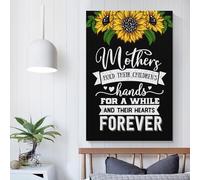 QBIREX Hold Their Hearts Forever Wall Art for Living Room Animal Lovers Canvas Prints Wall Art for Teenage Boys Bedroom 20x30inch(50x75cm)